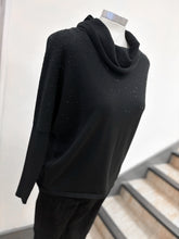 Load image into Gallery viewer, Marble Cowl Neck Diamante Jumper