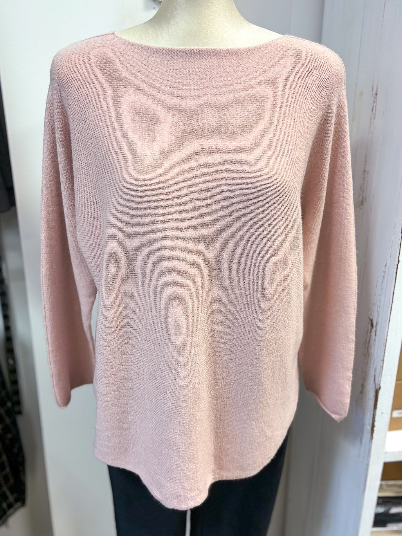 Wide Neck Plain Jumper