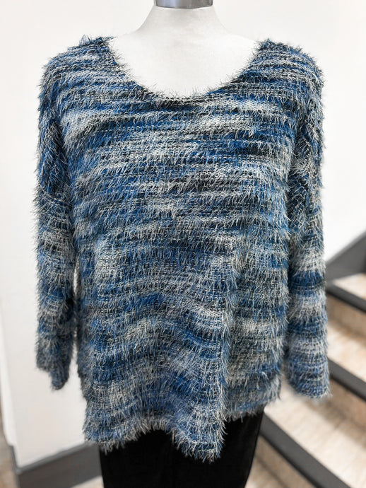 Fluffy Two Tone Jumper