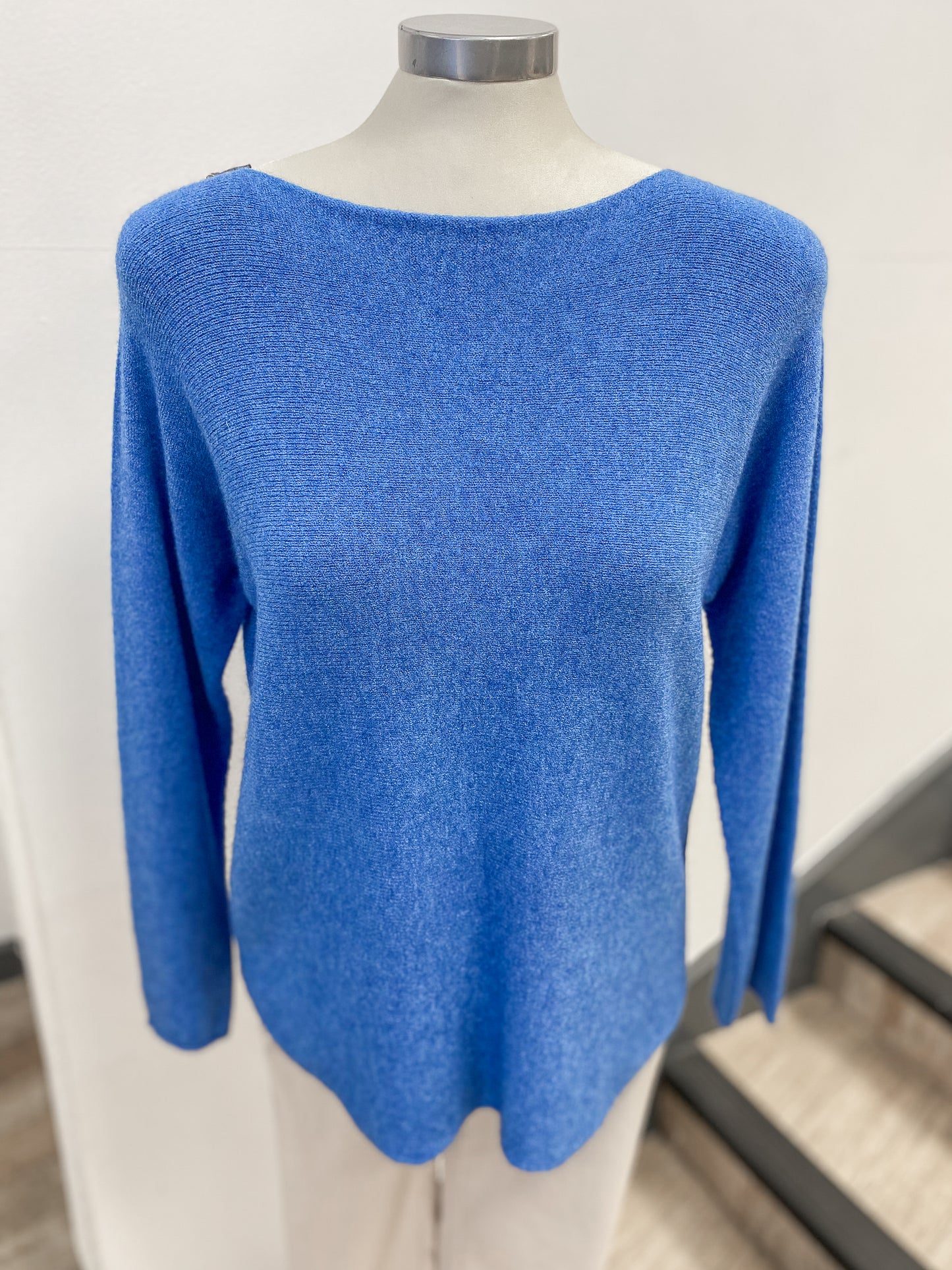 Wide Neck Plain Jumper