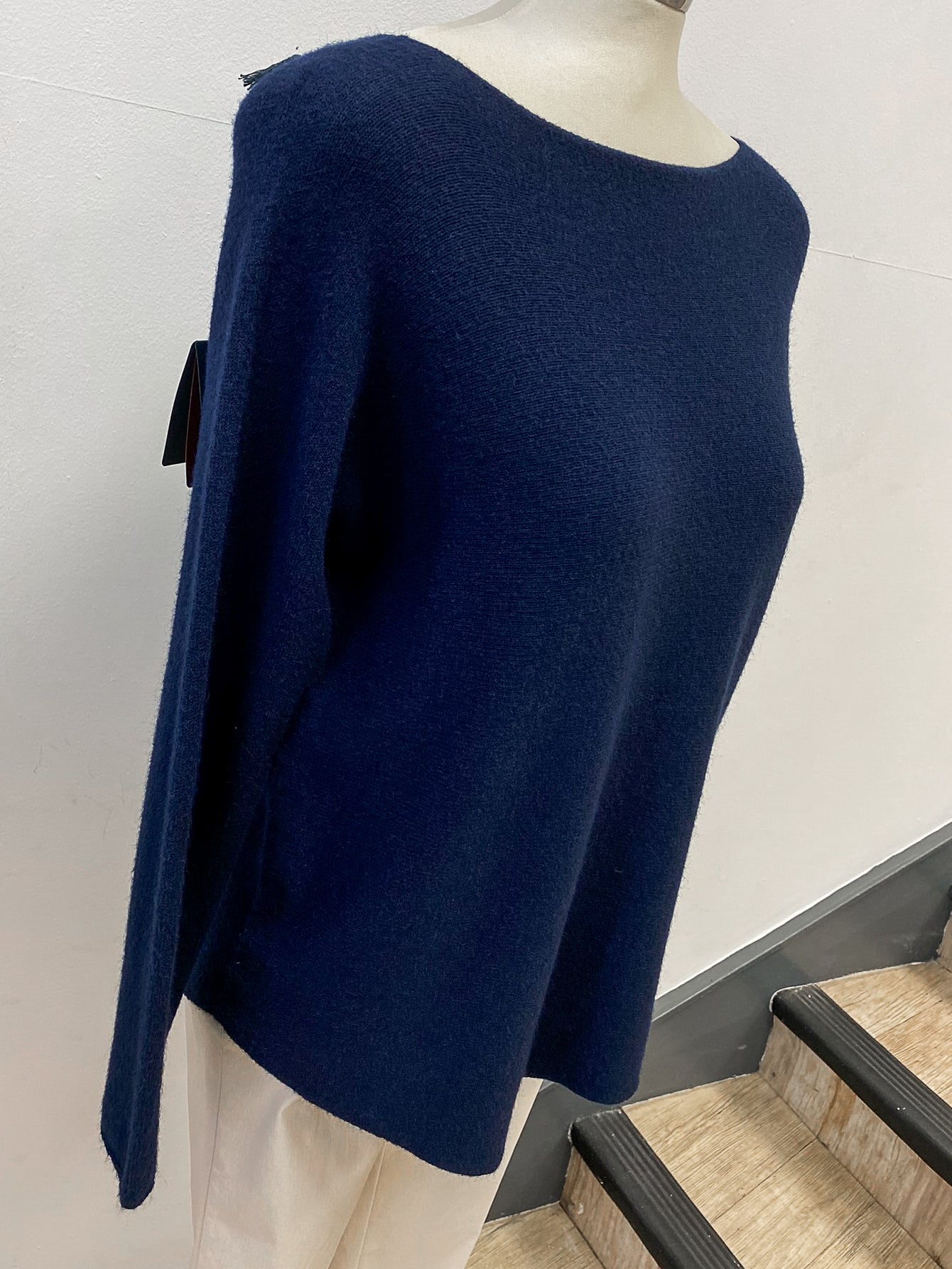 Wide Neck Plain Jumper