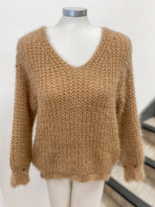 Fluffy Ladder Knit Jumper