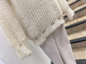 Fluffy Ladder Knit Jumper