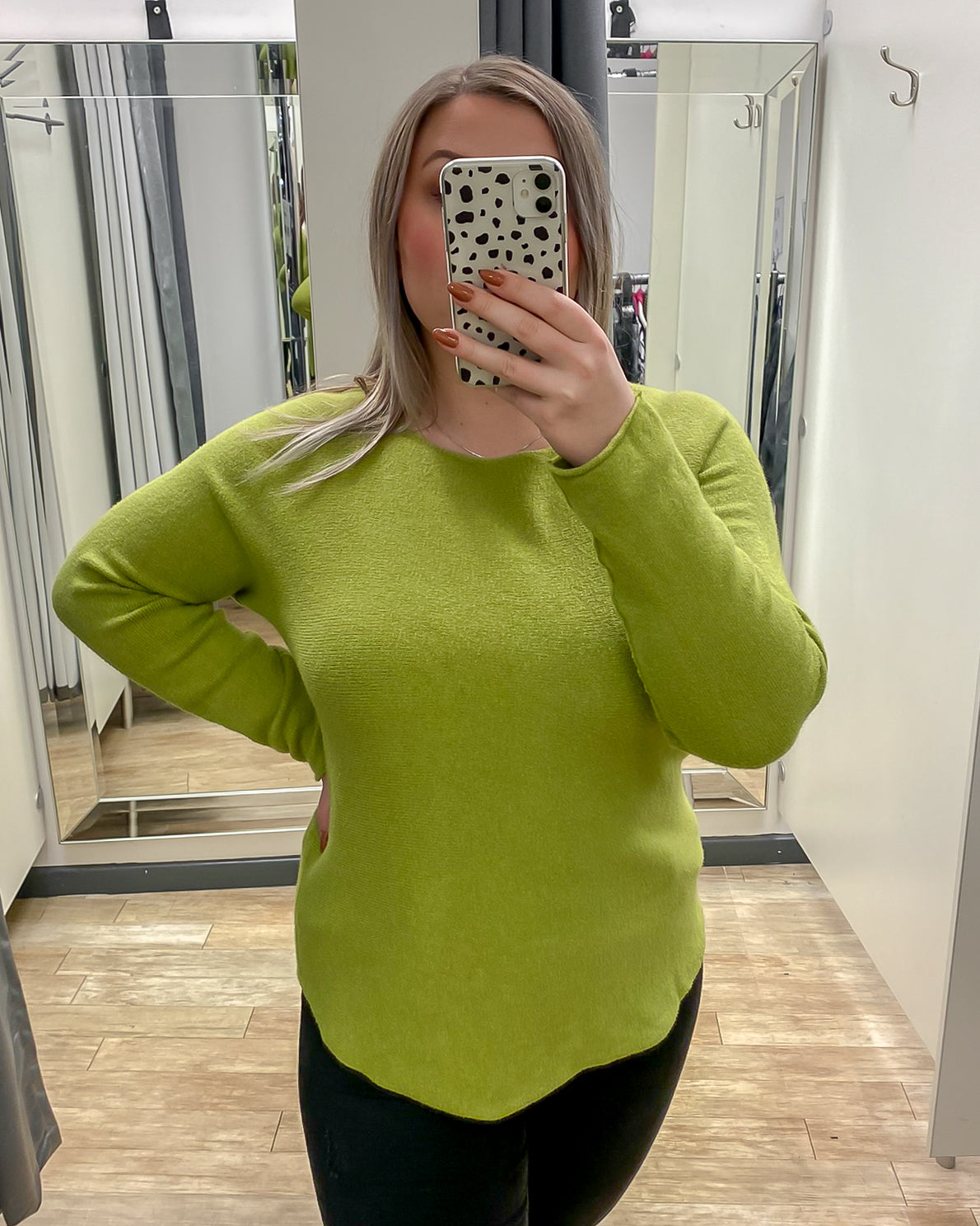 Wide Neck Plain Jumper