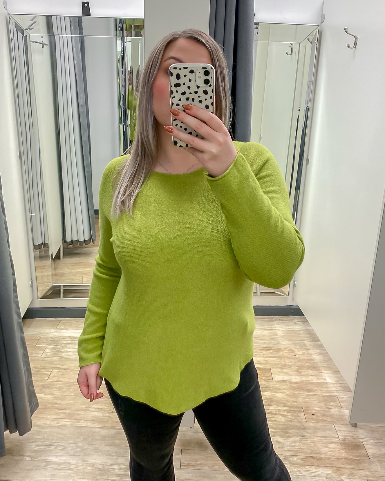 Wide Neck Plain Jumper